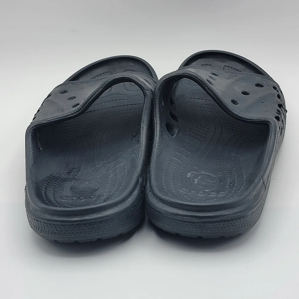 CROCS BAYA BLACK SLIP ON‎ SANDALS MENS Size 12